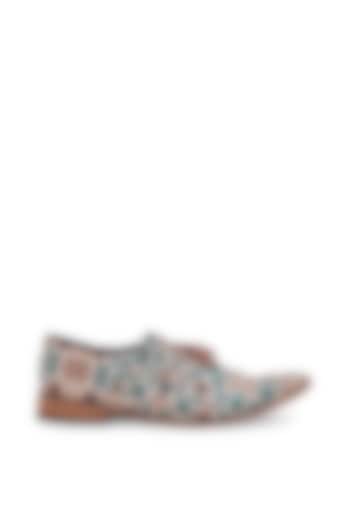 Multi-Colored Mughal Printed Loafers by KANVAS