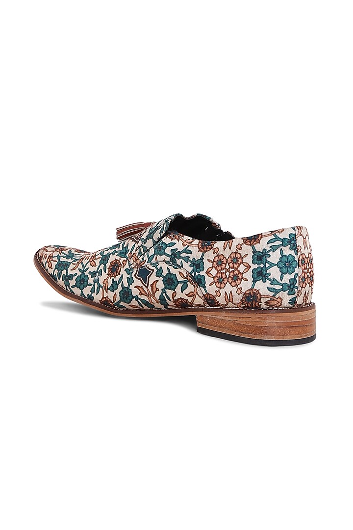 Multi-Colored Mughal Printed Loafers by KANVAS at Pernia's Pop Up Shop