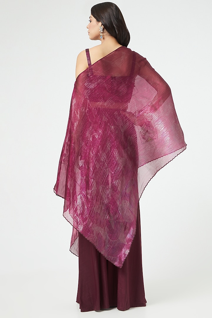Wine Silk Pant Set by Arpita Sulakshana at Pernia's Pop Up Shop
