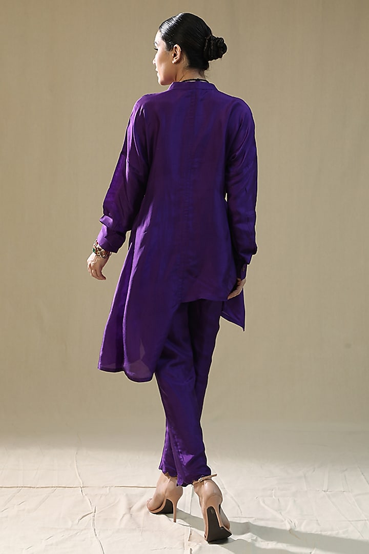 Purple Summer Silk Co-Ord Set by Arpita Sulakshana at Pernia's Pop Up Shop