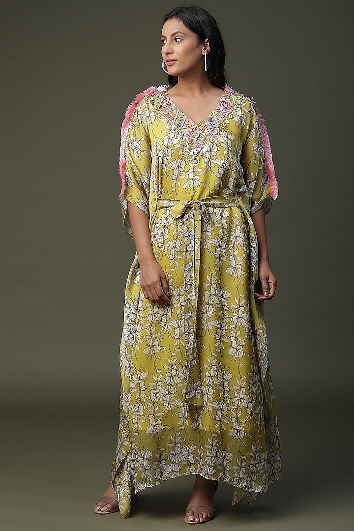 Multi-Coloured Printed Kaftan by Arpita Sulakshana at Pernia's Pop Up Shop