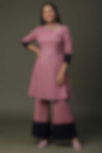 Dusty Pink Cotton Lycra Tunic Set by Arpita Sulakshana at Pernia's Pop Up Shop