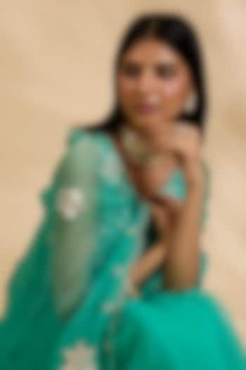 Gold Plated Kundan Polki & Ruby Stone Ring In Sterling Silver by Kaari at Pernia's Pop Up Shop