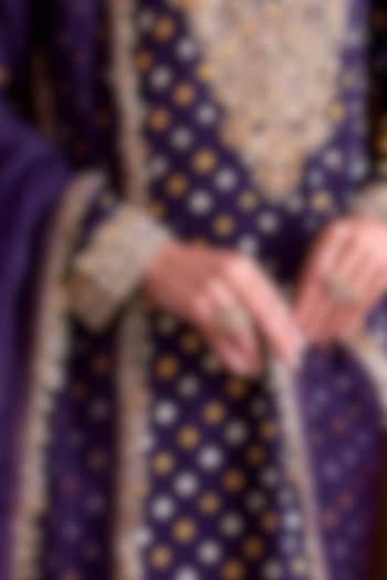 Gold Plated Kundan Polki & Ruby Stone Ring In Sterling Silver by Kaari at Pernia's Pop Up Shop