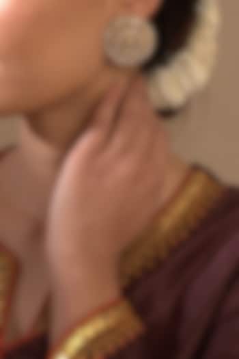 Gold Plated Pearl Stud Earrings by Kaari at Pernia's Pop Up Shop