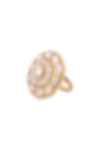 Gold Plated Pearls Ring by Kaari