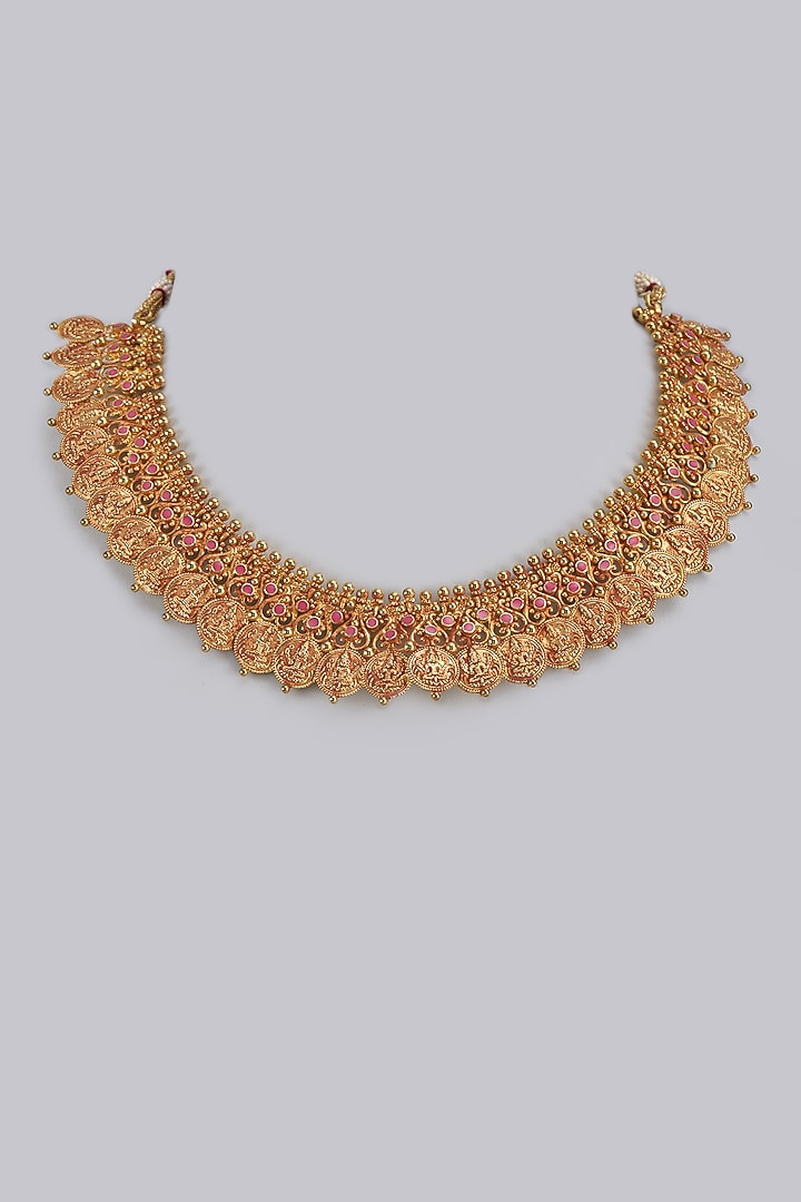 Gold Plated Necklace In Sterling Silver by KARISA DESIGNS at Pernia's Pop Up Shop