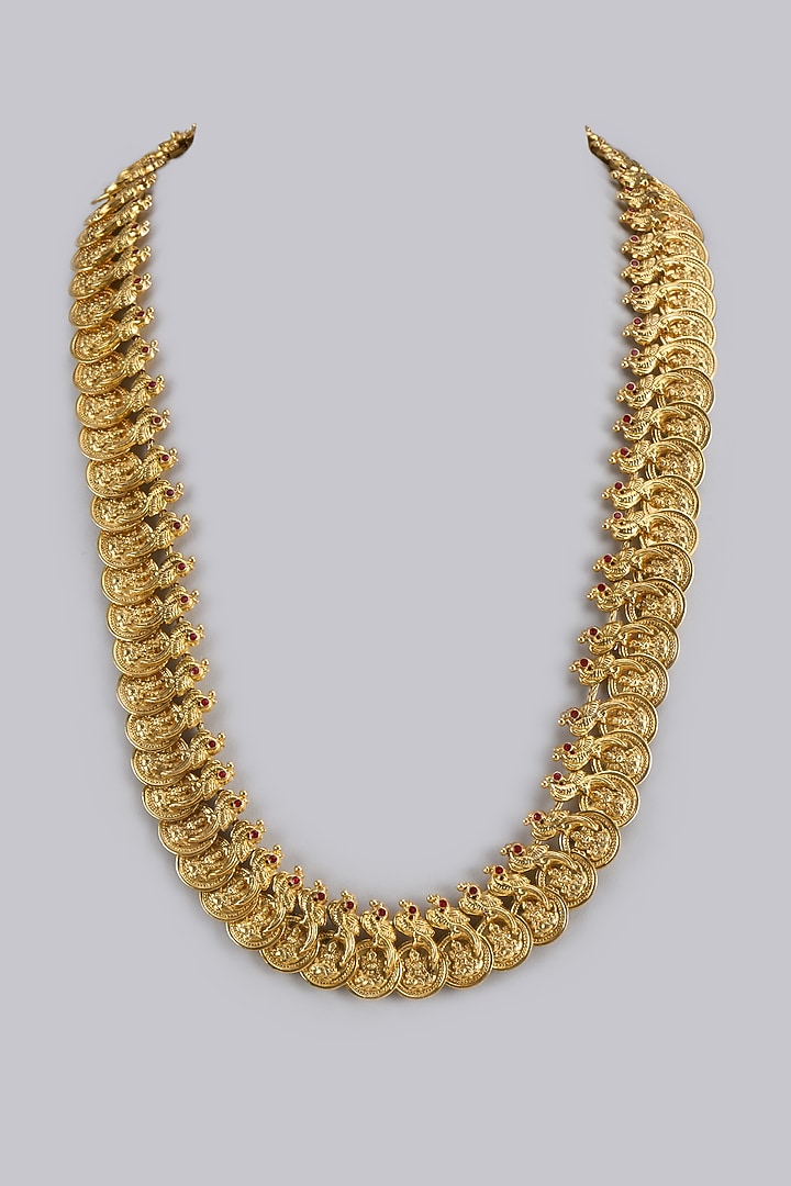 Gold Plated Temple Necklace In Sterling Silver by KARISA DESIGNS at Pernia's Pop Up Shop