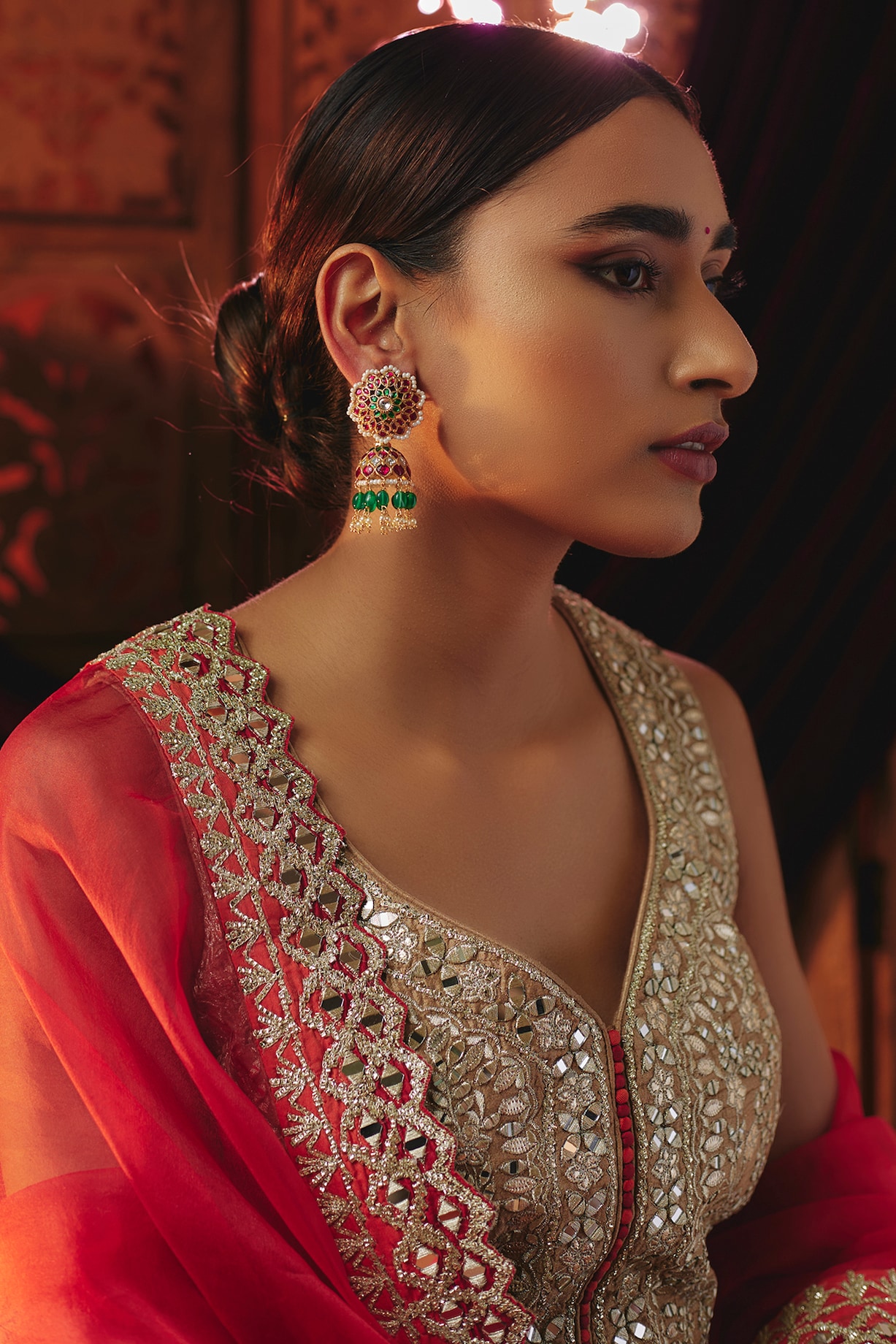 Lehenga Gown Ke Sath Earrings Lehenga Earrings For Traditional