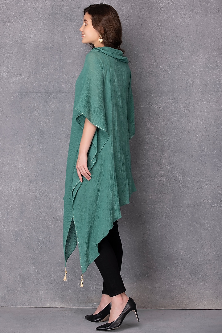 Green Embellished Top by Karuna Khaitan at Pernia's Pop Up Shop