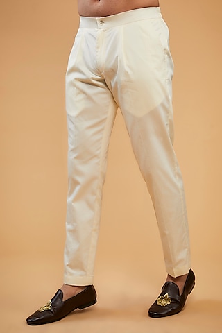 Cream Egyptian Giza Cotton Pyjama Pants by Kasbah Clothing