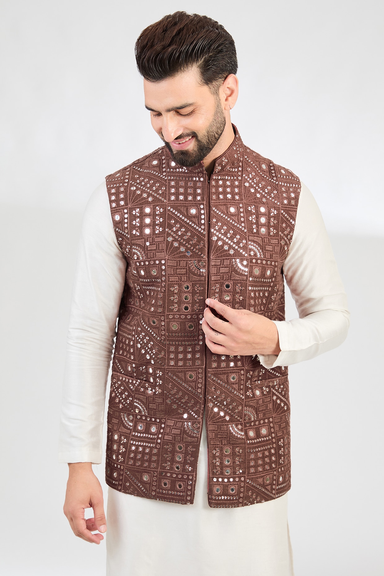 Nehru jacket for engagement best sale