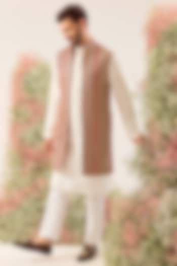 Multi-Colored Georgette Zari Work Long Jacket by Kasbah Clothing at Pernia's Pop Up Shop