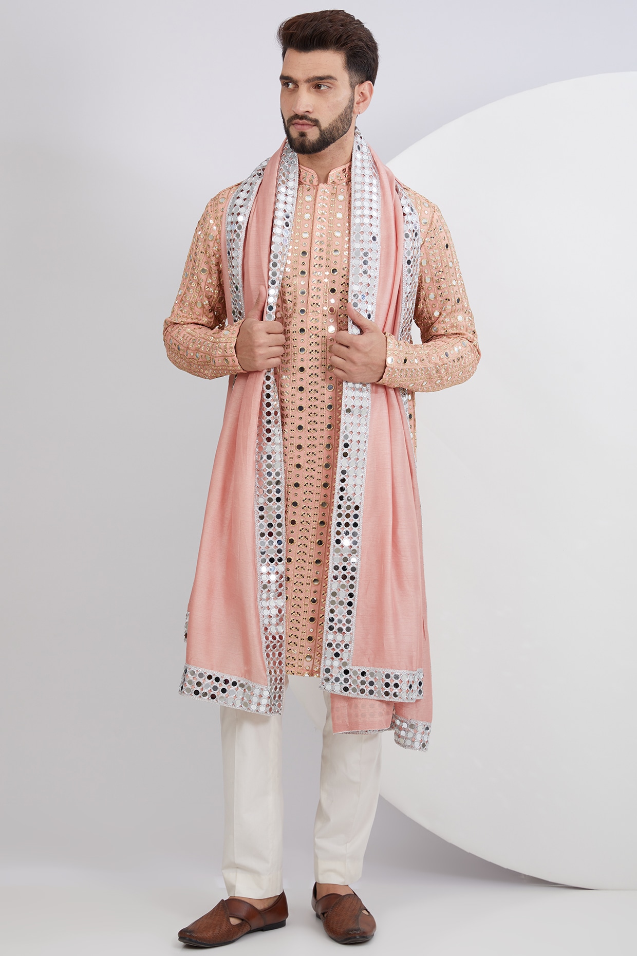 V shape kurta pajama new arrivals