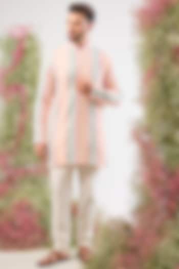 Multi-Colored Georgette Thread Work Kurta by Kasbah Clothing at Pernia's Pop Up Shop