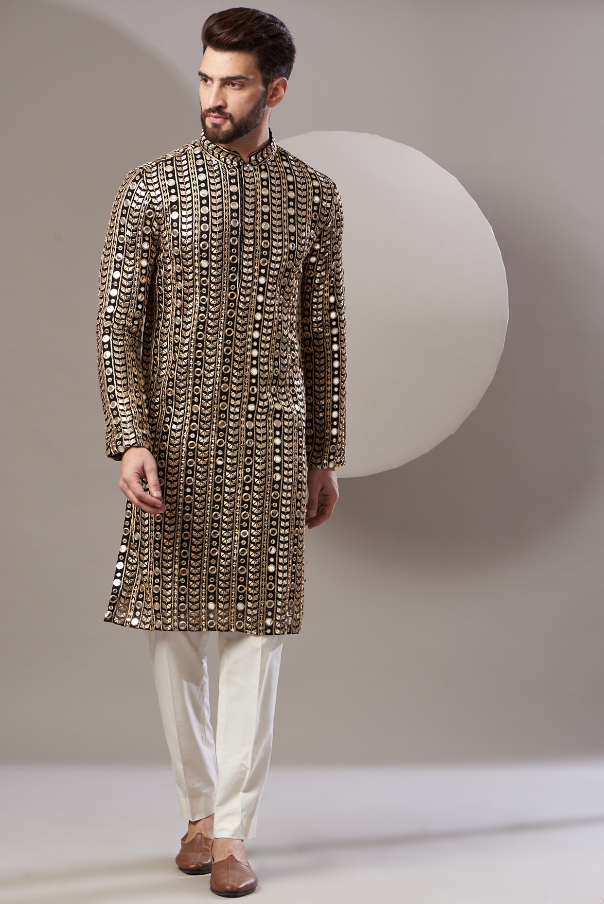 Ajay Arvindbhai Khatri Men's Pure Cotton Regular Pathani Suit Set WHIT –  AjayArvindbhaiKhatri