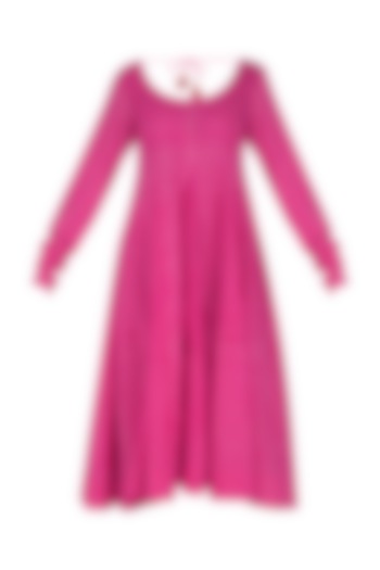 Pink Stitch Dye Dress by Ka-Sha