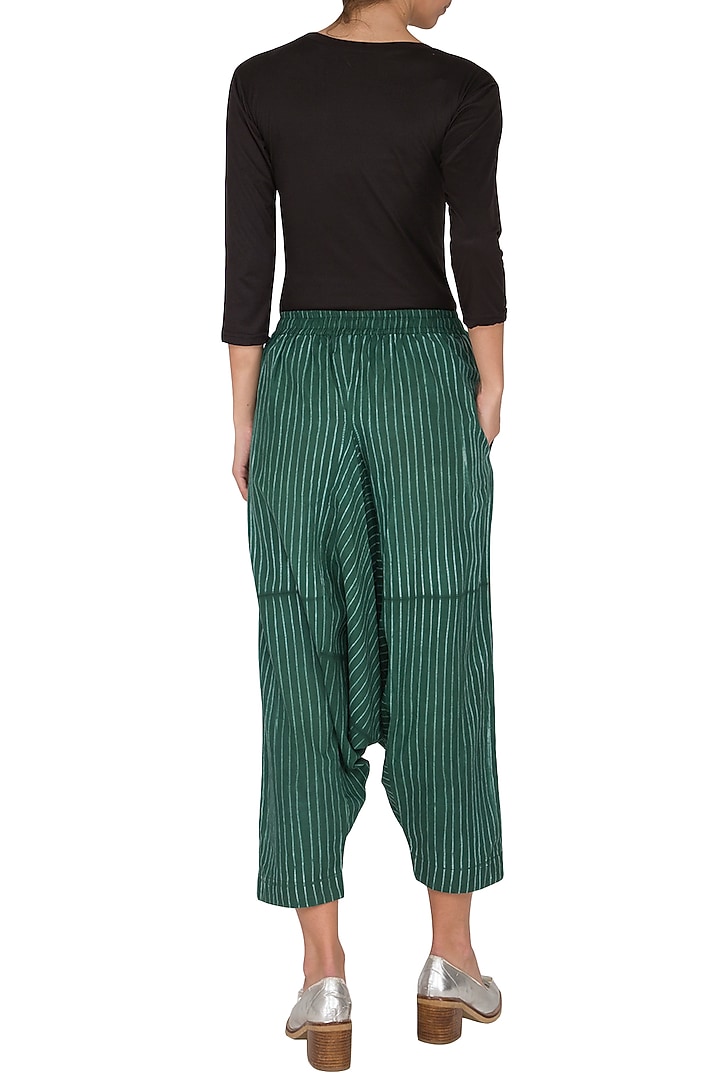 Emerald Green Low Crotch Pants by Ka-Sha at Pernia's Pop Up Shop