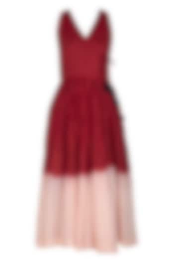 Red Tie-Dyed Dress by Ka-Sha at Pernia's Pop Up Shop