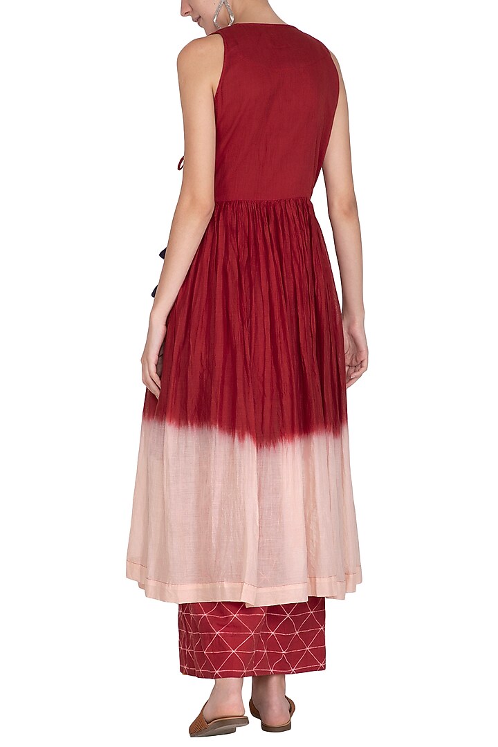 Red Tie-Dyed Summer Dress by Ka-Sha at Pernia's Pop Up Shop