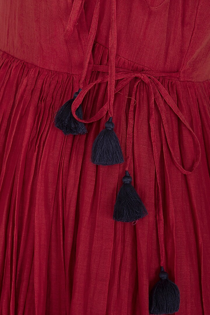 Red Tie-Dyed Summer Dress by Ka-Sha at Pernia's Pop Up Shop