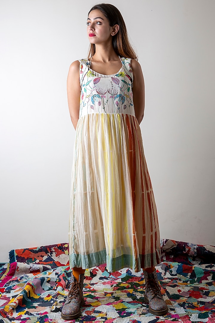 Multi Colored Hand Painted Dress by Ka-Sha