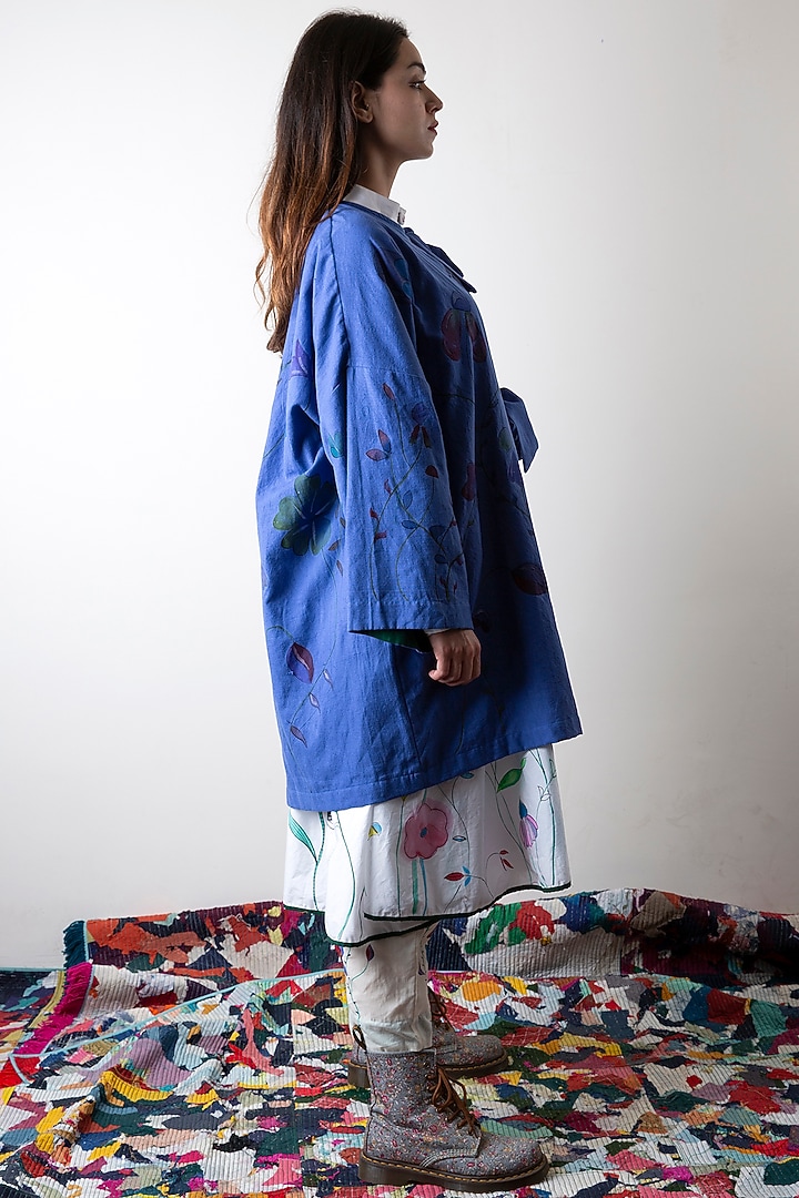 Lily White Hand Painted Tunic by Ka-Sha at Pernia's Pop Up Shop