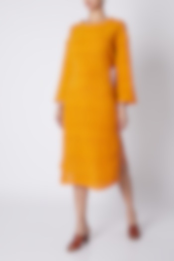 Orange Midi Dress by Ka-Sha