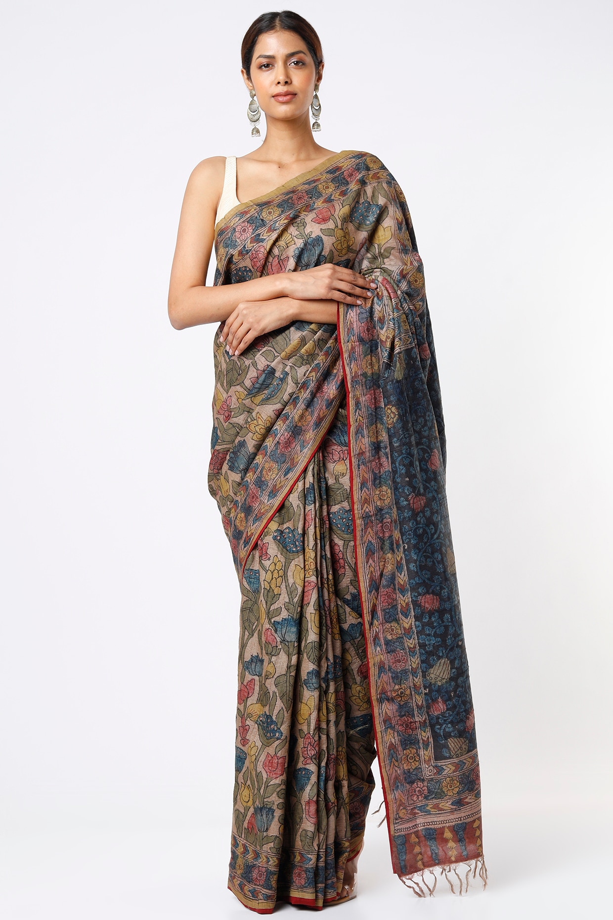 Khadi Cotton Jamdani Handloom Saree Manufacturer Supplier from Nadia India