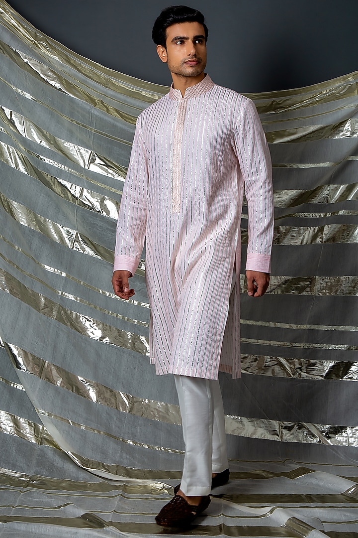 Off-White Cotton Kurta Set by Kunal Anil Tanna at Pernia's Pop Up Shop