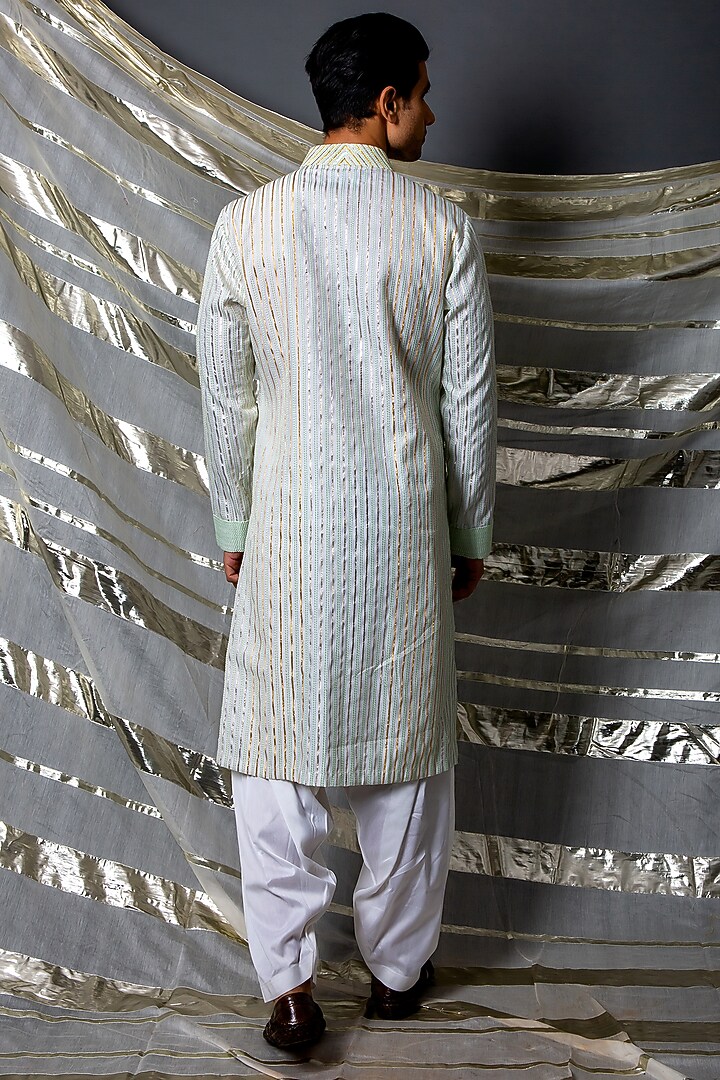 Off-White Cotton Kurta Set by Kunal Anil Tanna at Pernia's Pop Up Shop