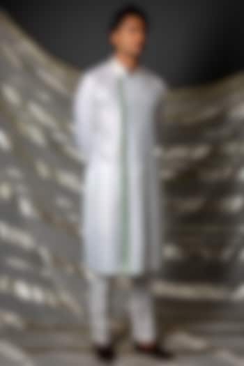 Off-White Cotton Kurta Set by Kunal Anil Tanna at Pernia's Pop Up Shop