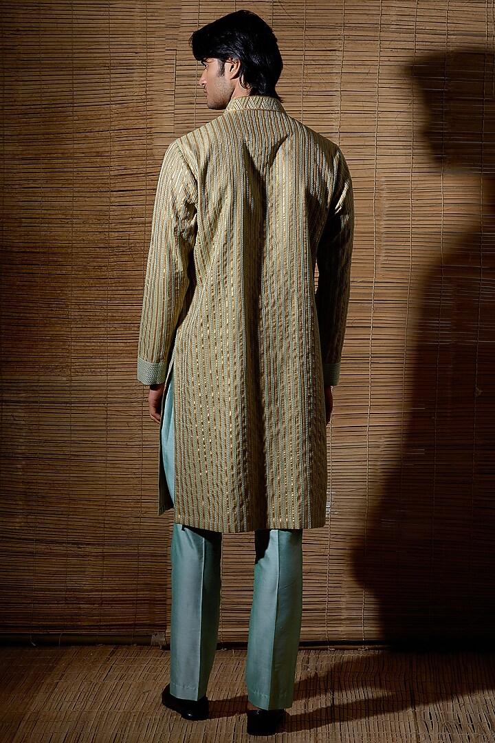 Beige Cotton Kurta Set by Kunal Anil Tanna at Pernia's Pop Up Shop