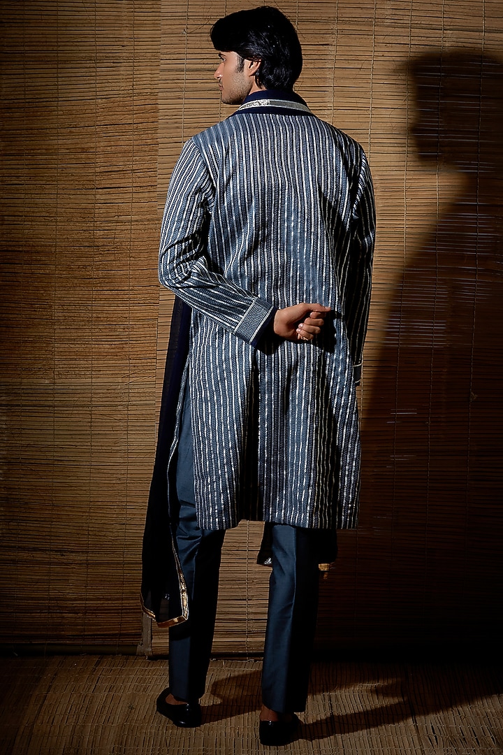 Grey Cotton Kurta Set by Kunal Anil Tanna at Pernia's Pop Up Shop