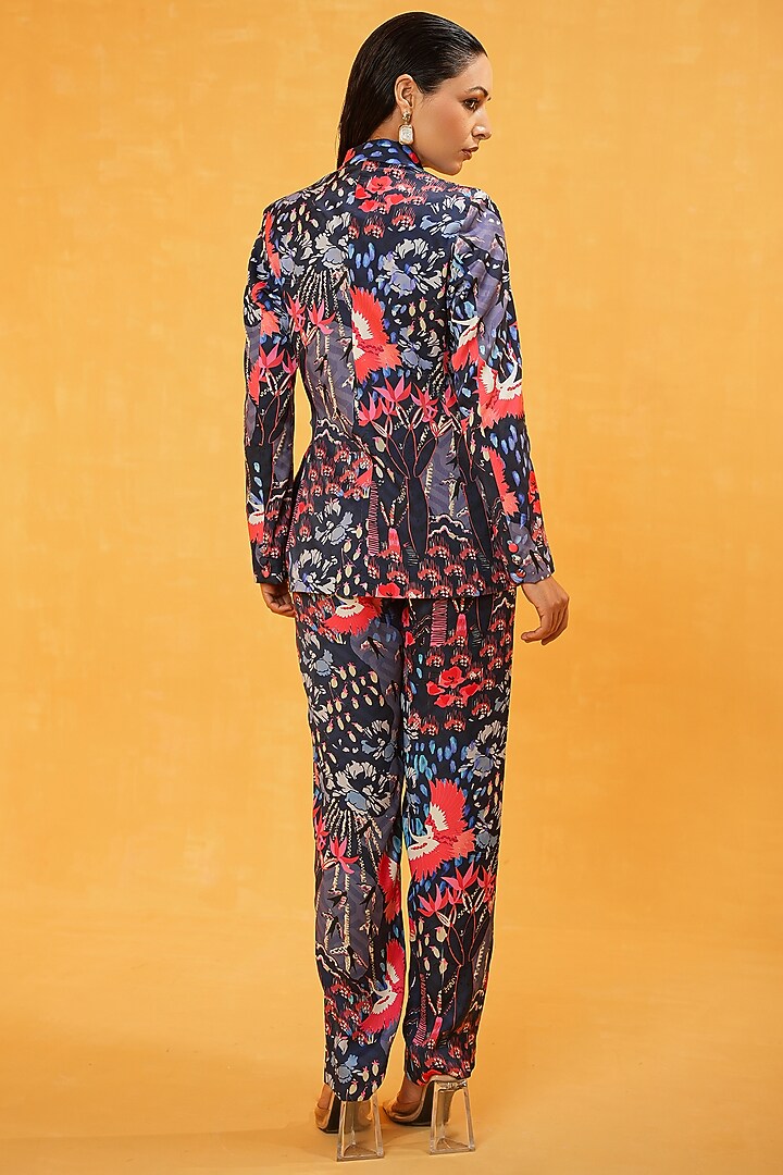 Multi-Colored Bosky Printed Blazer Set by Kauza at Pernia's Pop Up Shop