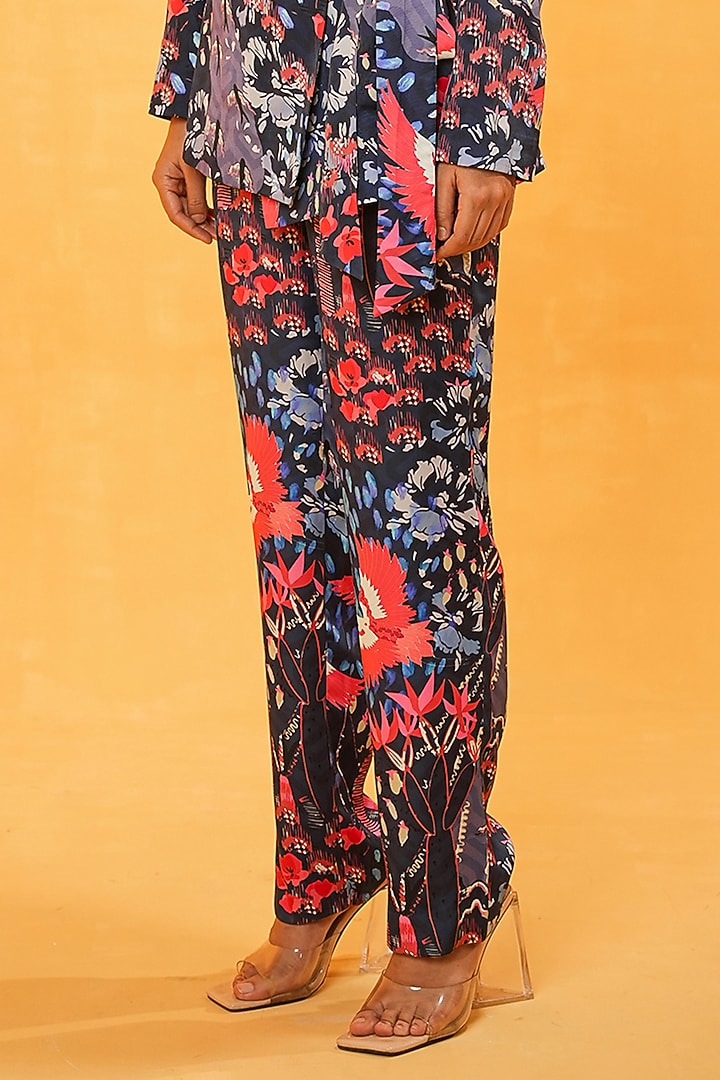 Multi-Colored Bosky Printed Blazer Set by Kauza at Pernia's Pop Up Shop