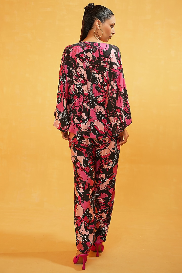 Multi-Colored Modal Silk Printed Co-Ord Set by Kauza at Pernia's Pop Up Shop