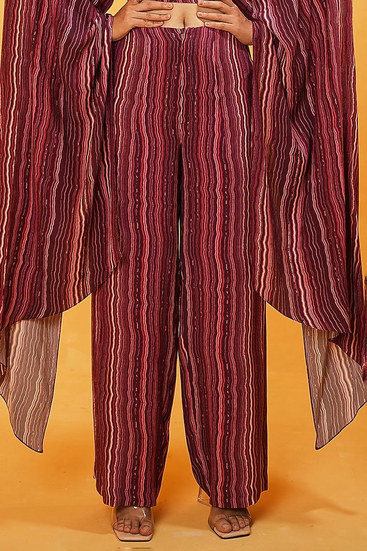 Multi-Colored Moroccan Crepe Printed Co-Ord Set by Kauza at Pernia's Pop Up Shop
