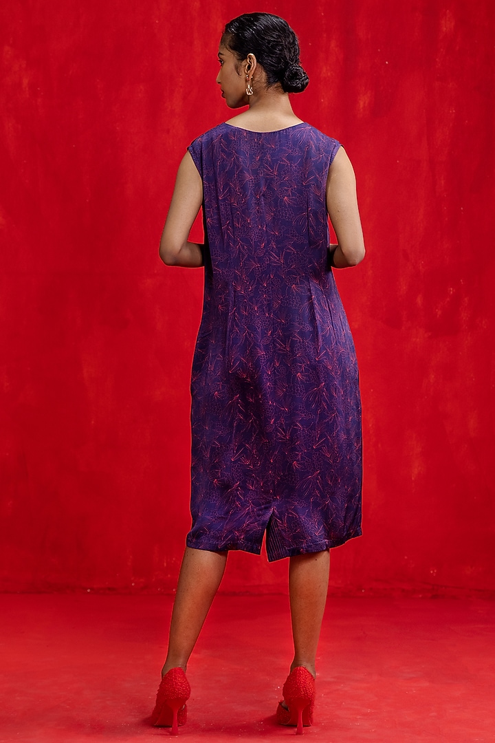 Petunia Purple Bemberg Satin Summer Dress by Kauza at Pernia's Pop Up Shop