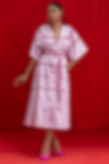 Pink Cotton Poplin Dress by Kauza