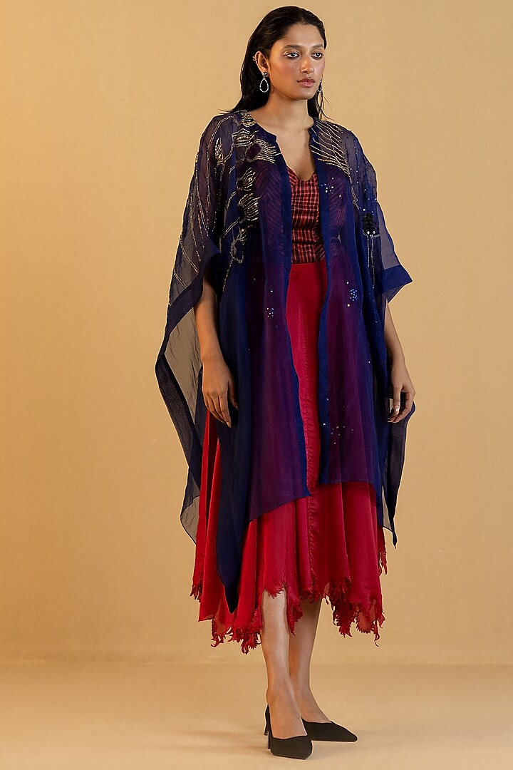 Imperial Rococo Silk Asymmetrical Skirt by Kauza