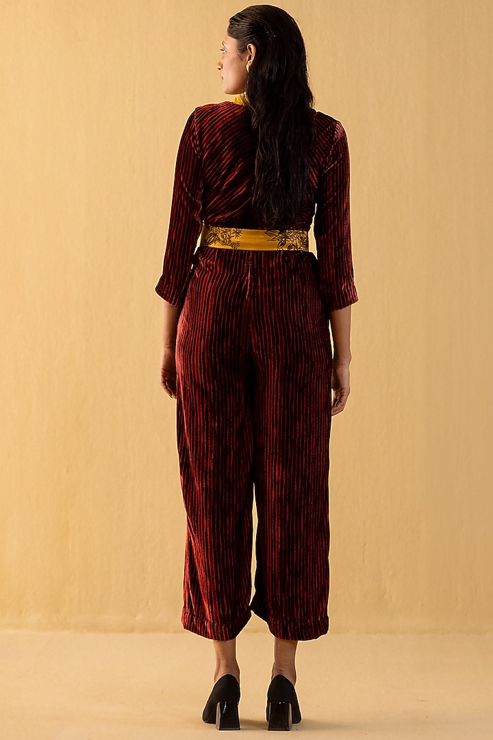 Imperial Rococo Silk Velvet Jumpsuit by Kauza at Pernia's Pop Up Shop