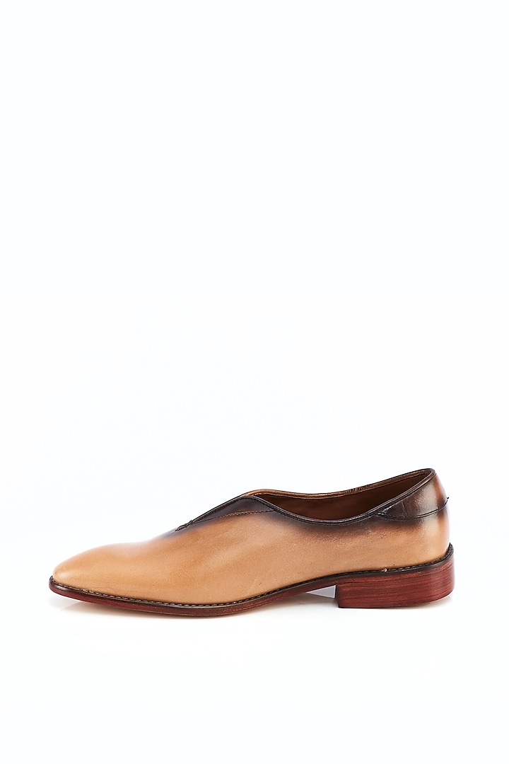 Tan Leather Formal Shoes  by Kavith