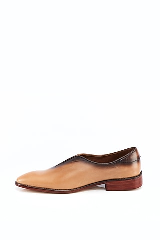 Tan Leather Formal Shoes  by Kavith