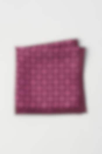 Orchid Burst Twill Silk Pocket Square by KAYSTLE