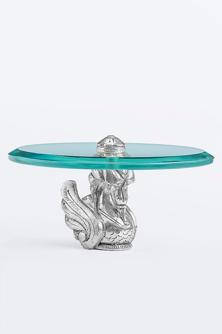 Silver CGC Cladded Majnu Dessert Platter by Creative Grains Calcutta at Pernia's Pop Up Shop
