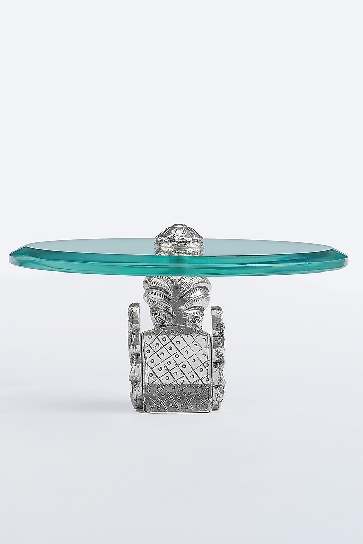 Silver CGC Cladded Majnu Dessert Platter by Creative Grains Calcutta at Pernia's Pop Up Shop