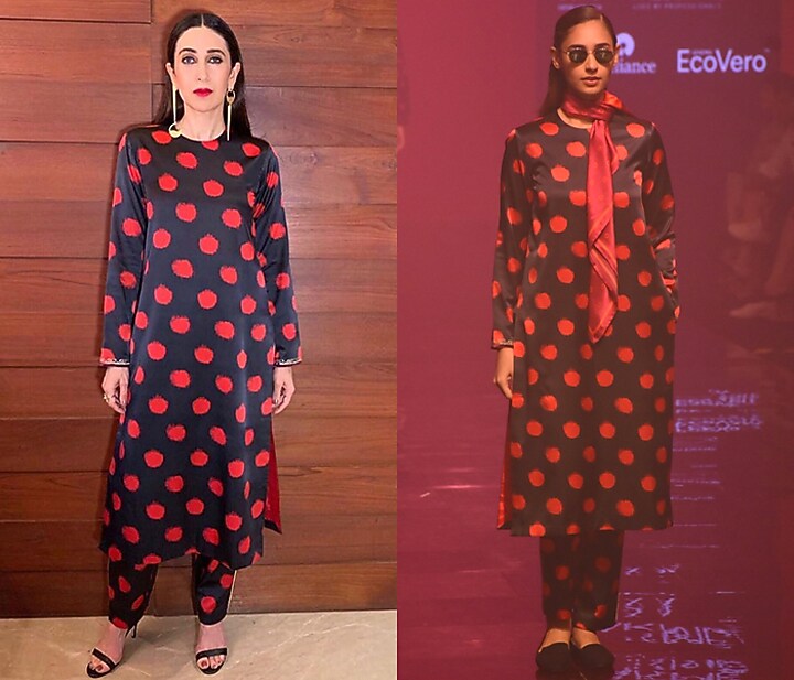 Black Embroidered Kurta With Pants by Kshitij Jalori at Pernia's Pop Up Shop