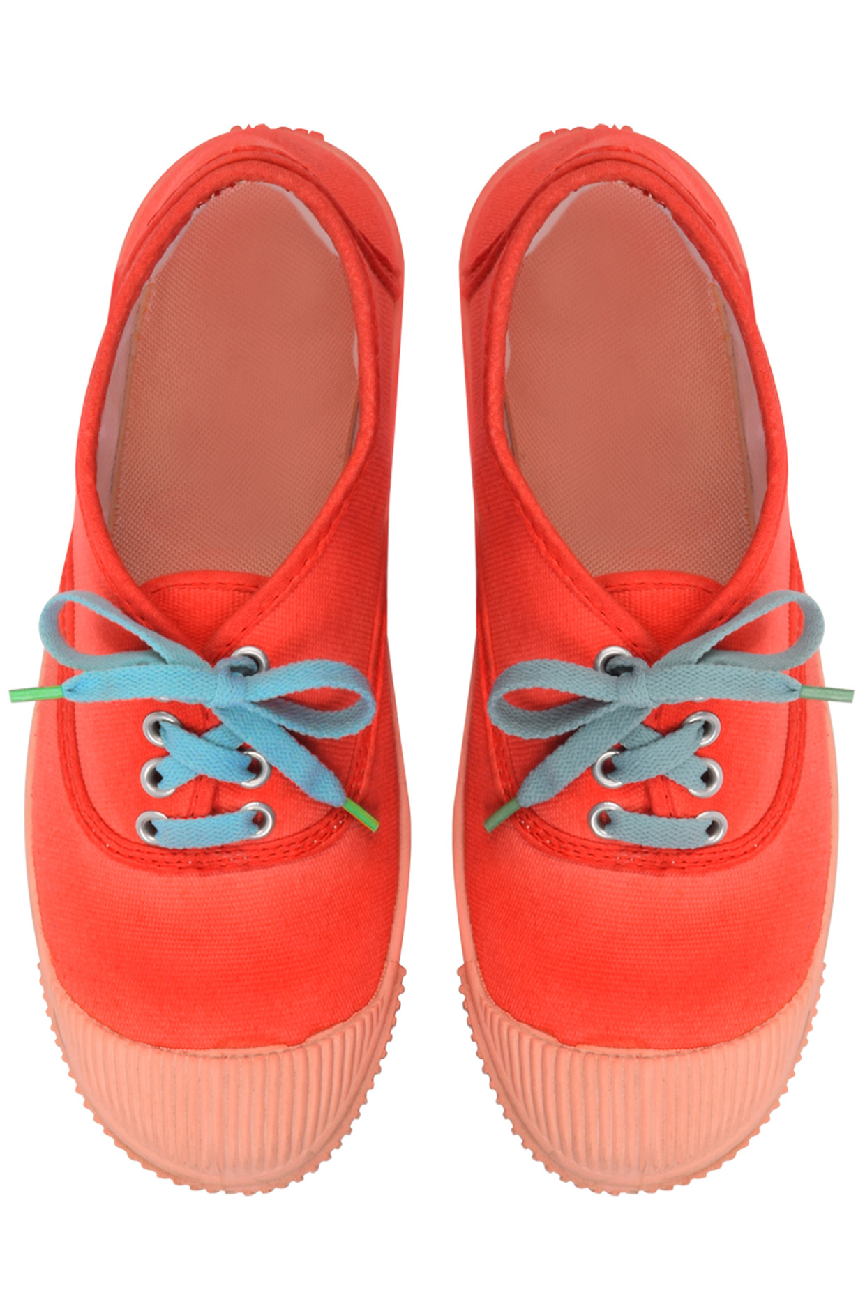 Ka Sha presents Orange dip dyed canvas shoes available only at Pernia's Pop Up Shop.