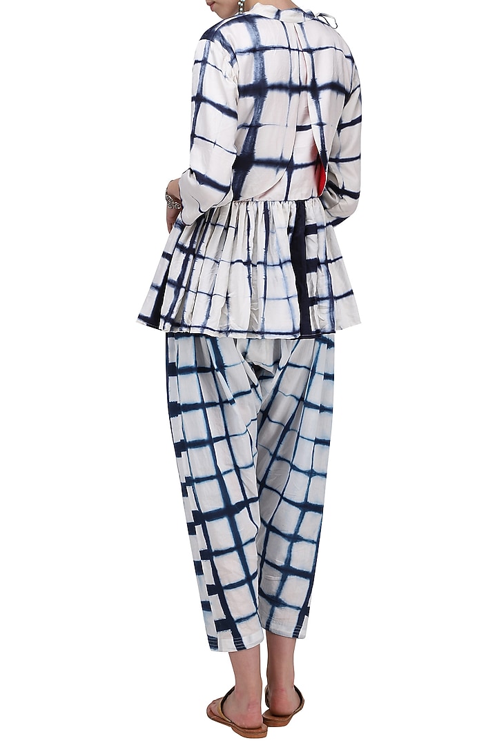 Indigo blue hand clamp tunic available only at Pernia's Pop Up Shop.